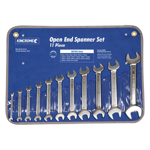 Open End Spanner Set 11 Piece - Metric Kincrome K3040