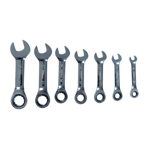 Combination Stubby Gear Spanner Set 7 Piece Supatool S030007