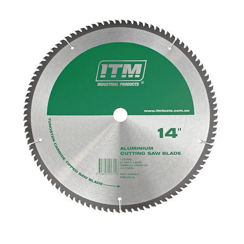 350mm TCT Aluminium Cutting Blade, 100T ITM SSBL350-AL