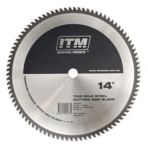 350mm TCT Thin Steel Cutting Blade 90T ITM SSBL350-TS