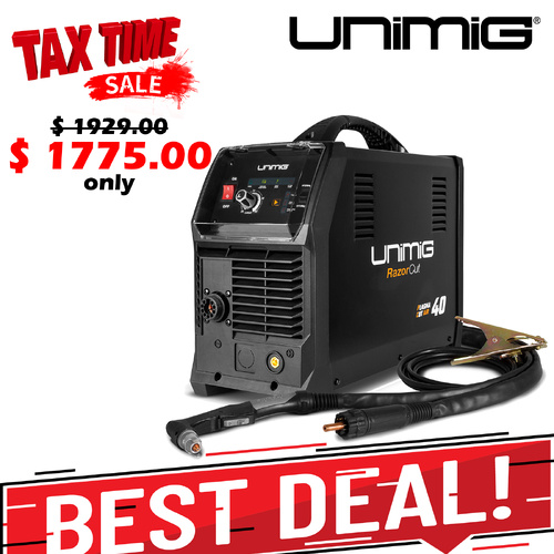 Plasma Cut 40 Air Razor™ With Built-In-Air Compressor Unimig U14001K_Taxtime